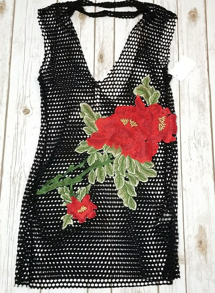 Sexy Ho🤩🤩Trending Floral Style Mesh Top